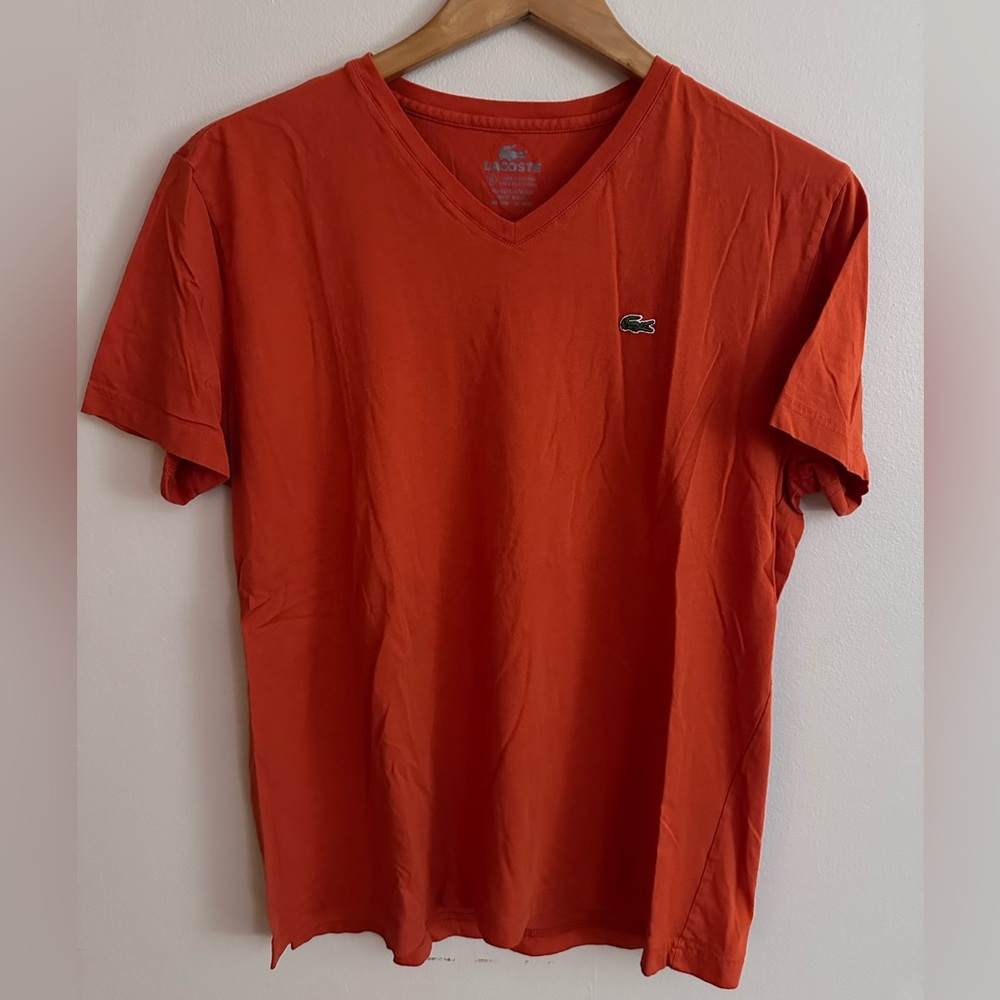 Lacoste Orange Short Sleeved T-shirt